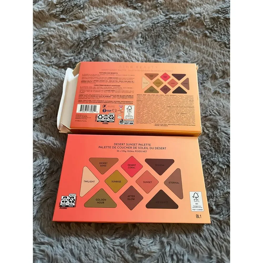 ATHR Beauty Desert Sunset Eyeshadow Palette NEW in Box, 10-Pan Palette MSRP‎ $34